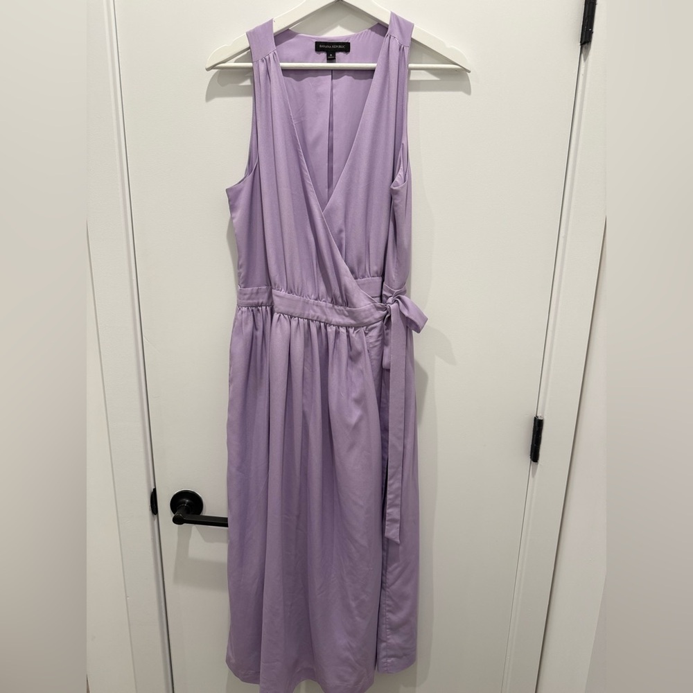 Banana Republic Lilac Midi Dress